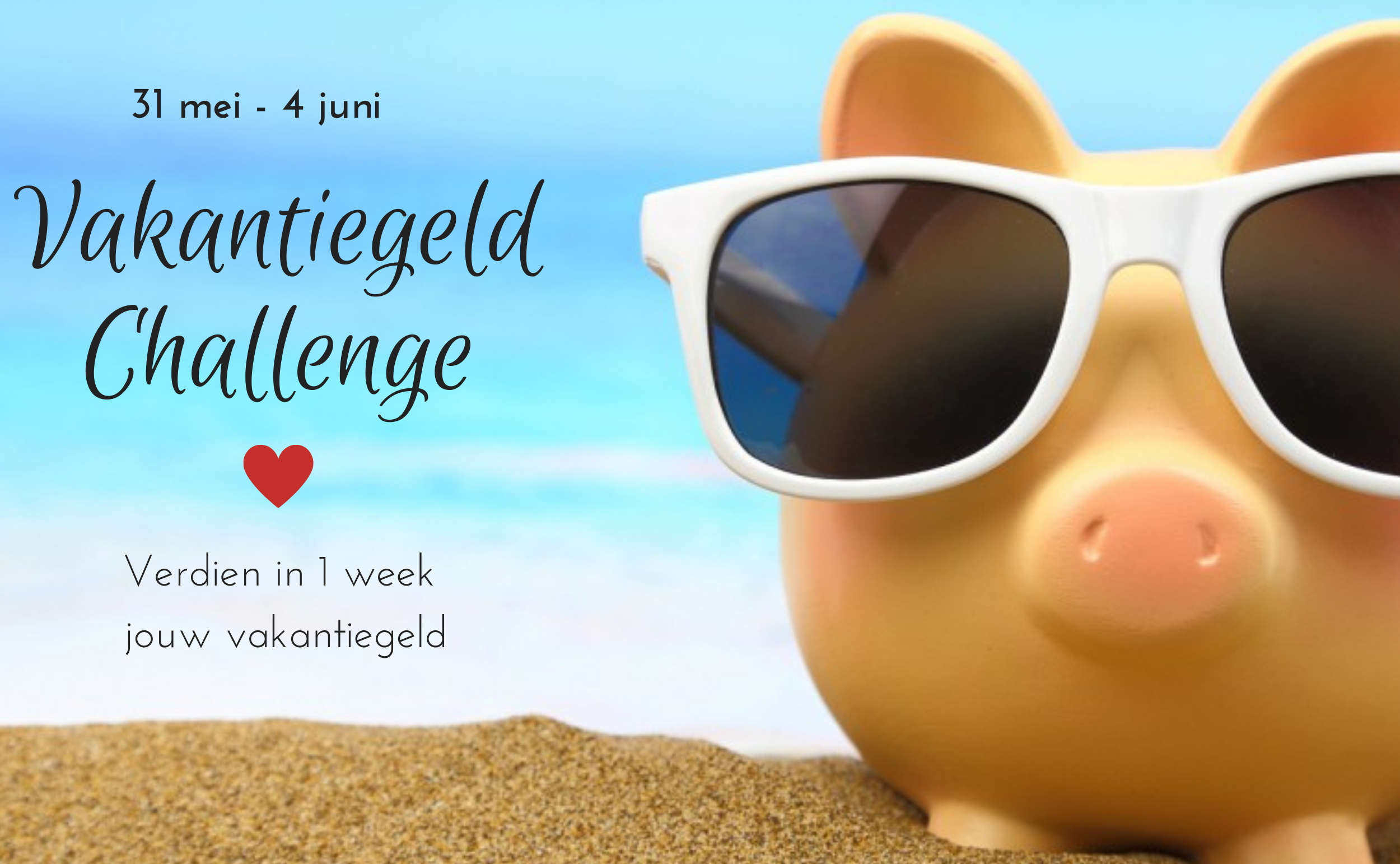 Vakantiegeld Challenge website