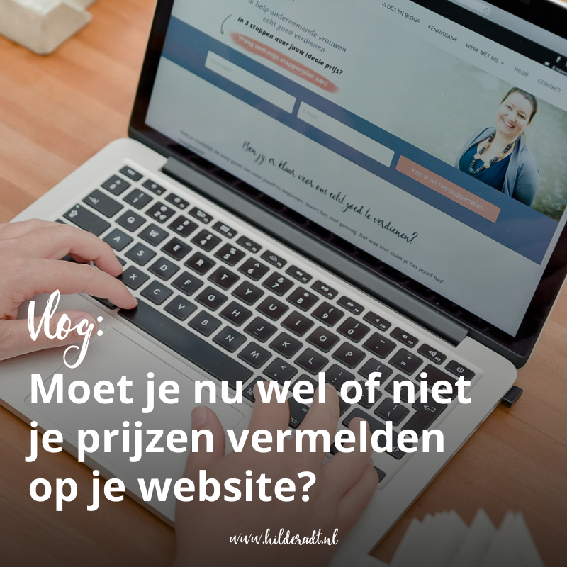 Prijs vermelden op je website, wel of niet doen?