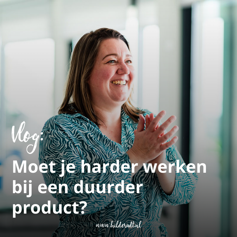 Moet je harder werken bij een duurder product?